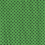 Bolinhas Spandex 5mm Fundo Verde Bolinhas Pretas - Ribes y Casals