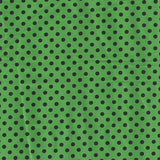 Bolinhas Spandex 5mm Fundo Verde Bolinhas Pretas - Ribes y Casals