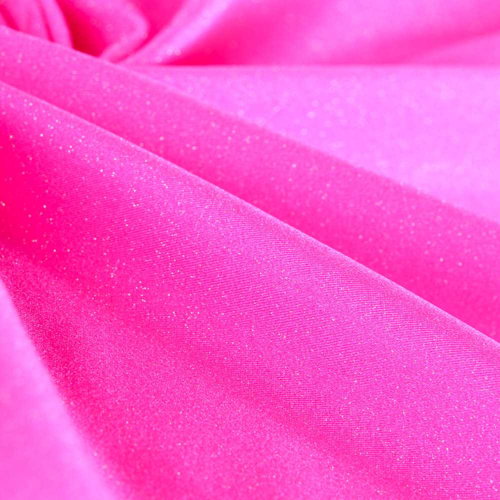 Lycra Brilhante Glitter Rosa Fluorescente - Ribes y Casals