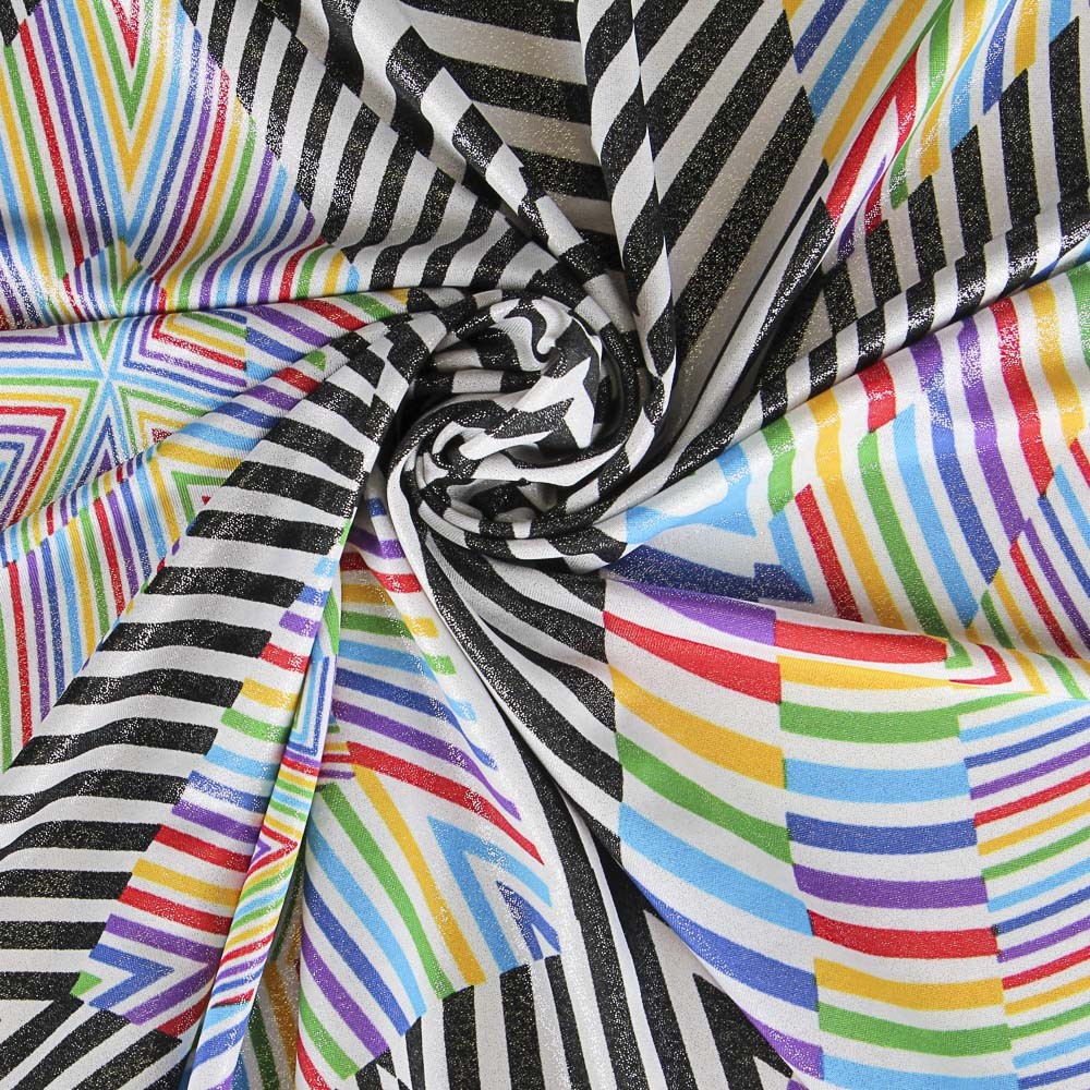 Lycra Estampada Psicodélica Colorida - Ribes y Casals