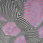 Lycra Estampada Psicodélica Encarnada - Ribes y Casals