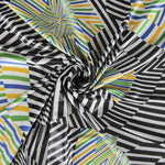 Lycra Estampada Psicodélica Verde - Ribes y Casals
