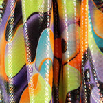 Retal Lycra Fantasía Bubble Naranja 85x150cm - Ribes y Casals