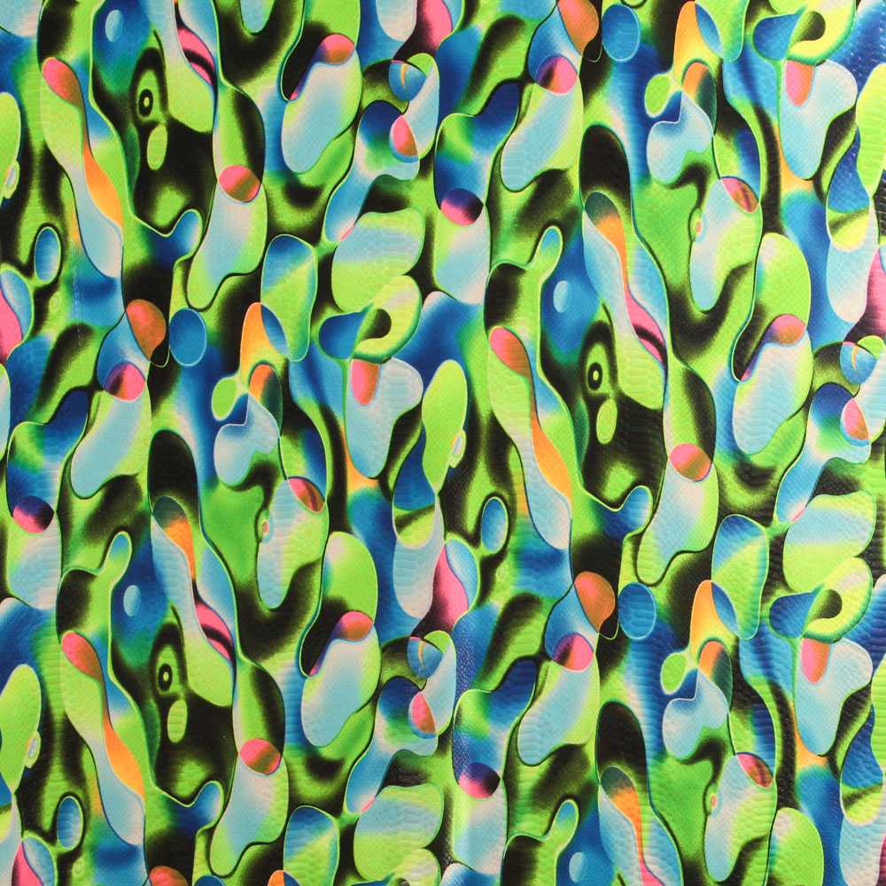 Tecido Lycra Bubbles Água - Ribes y Casals