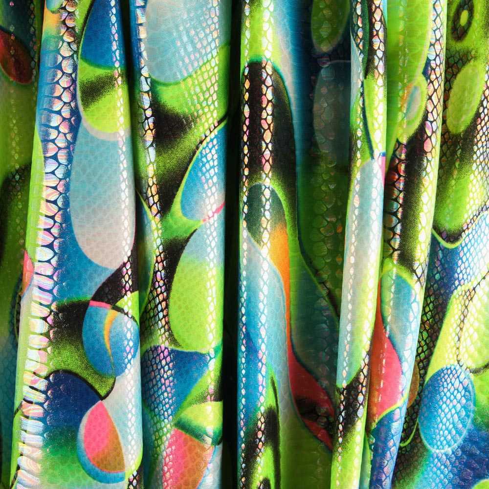 Tecido Lycra Bubbles Água - Ribes y Casals