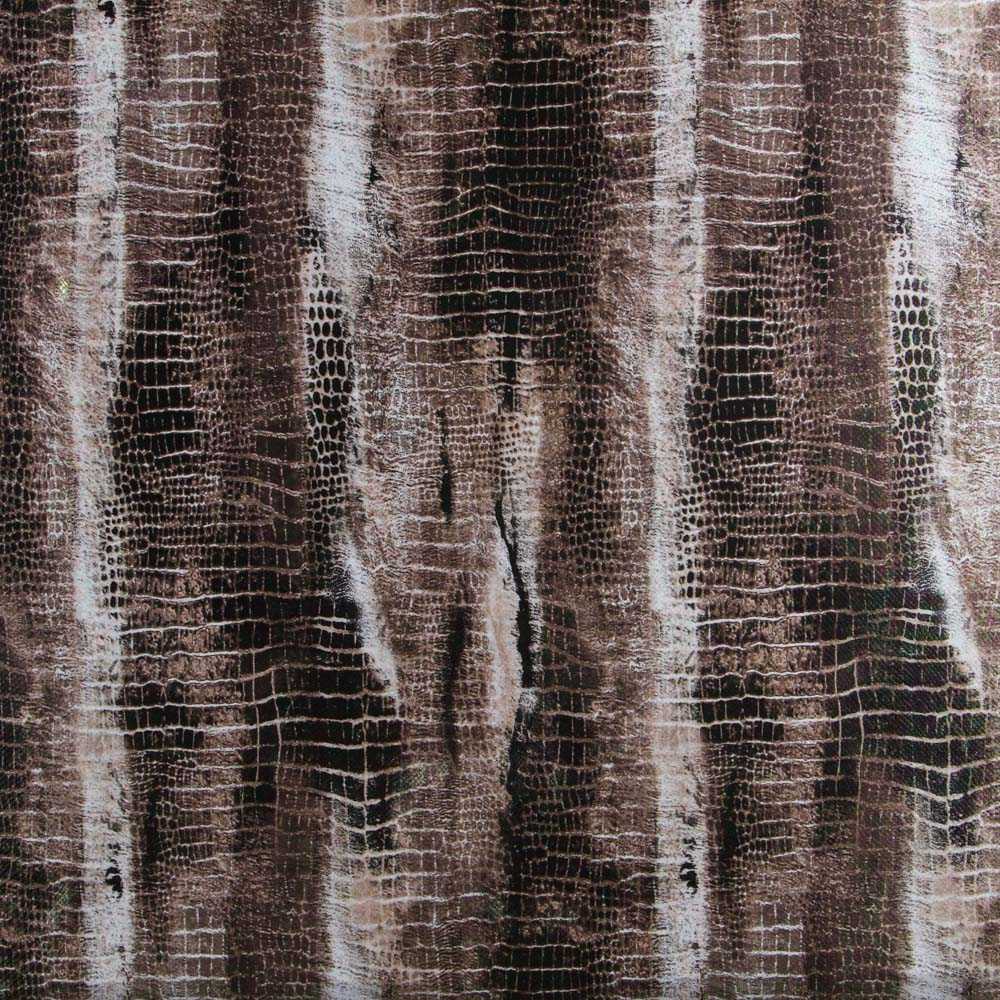 Retal Lycra Fantasía Snake Marrón 110x150cm - Ribes y Casals