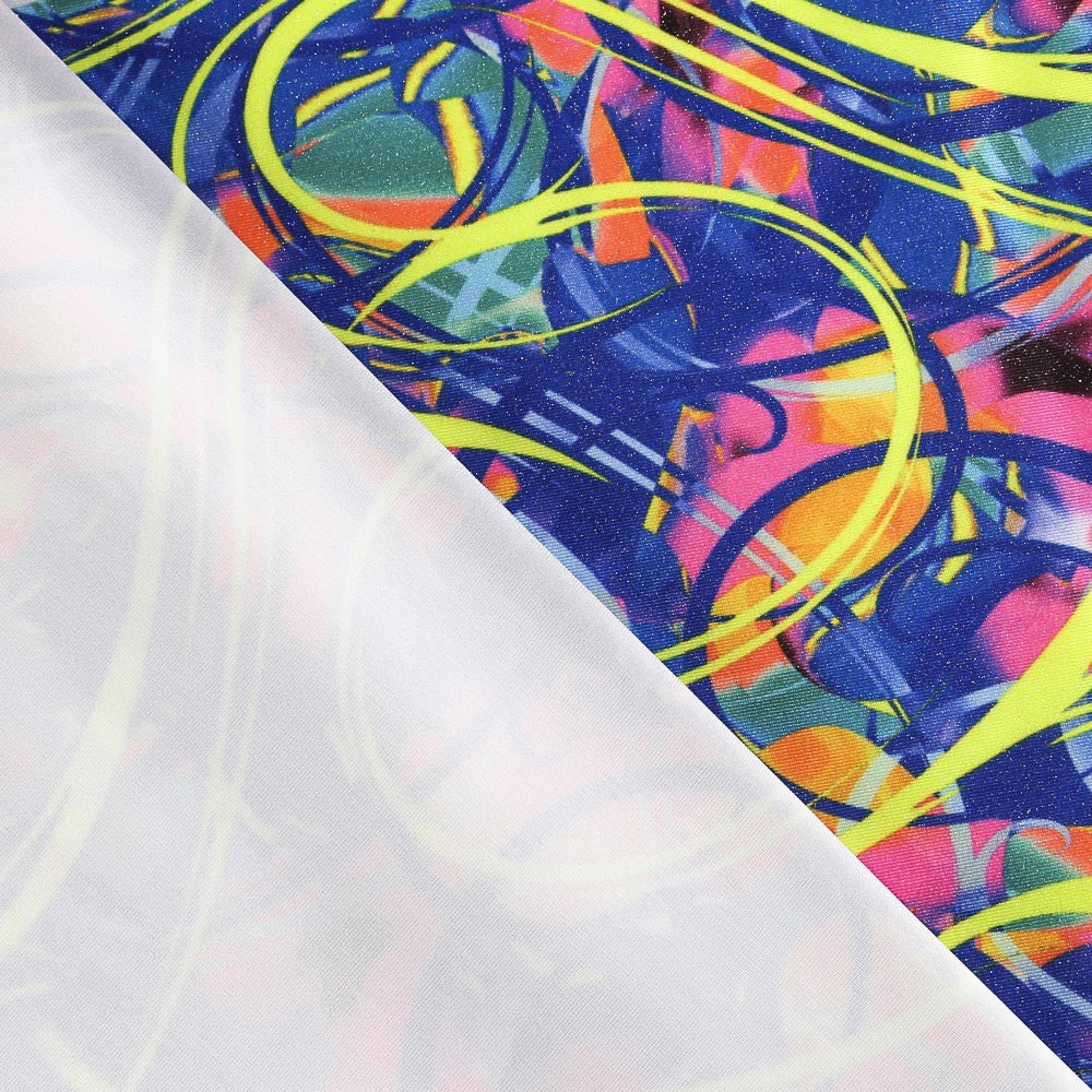 Lycra Galaxy Glitter Graffiti - Ribes y Casals