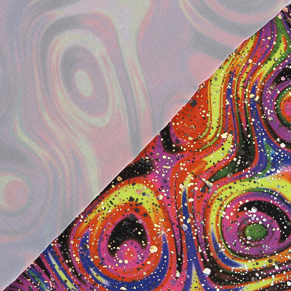 Lycra Holográfica Neón Laranja - Ribes y Casals