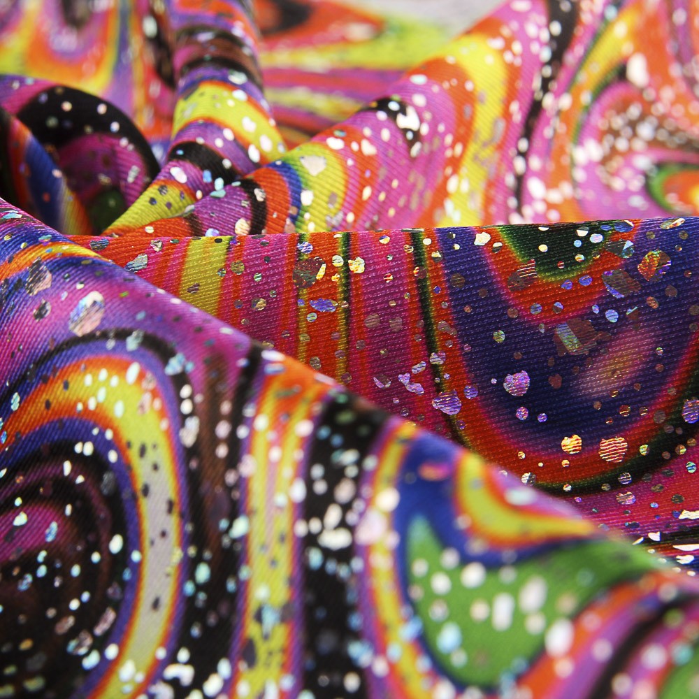 Lycra Holográfica Neón Laranja - Ribes y Casals