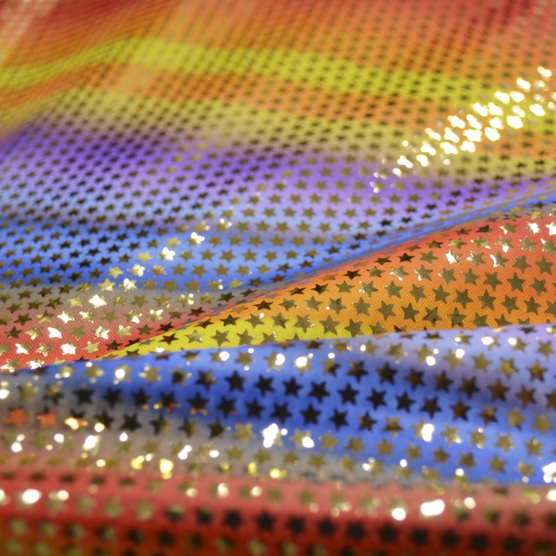 Lycra Holograph Estrelas Multicor - Ribes y Casals