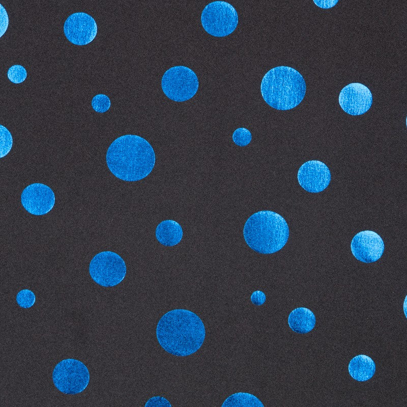 Lycra Lunares Metal Aguamarina - Ribes y Casals