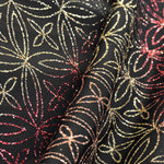 Licra Purpurina Vermelho Preto - Ribes y Casals