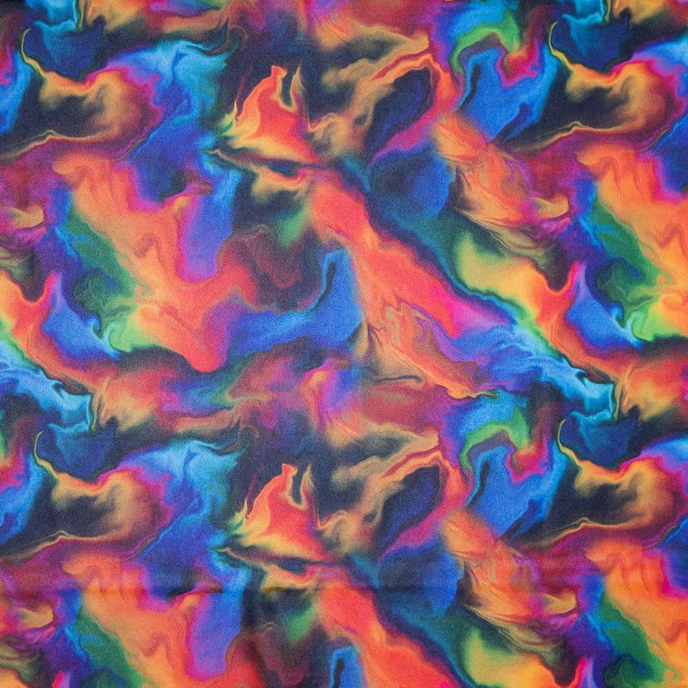 Lycra Metalizada Marmoreada Multicolorida - Ribes y Casals