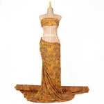 Lycra Lurex Leopardo Laranja - Ribes y Casals