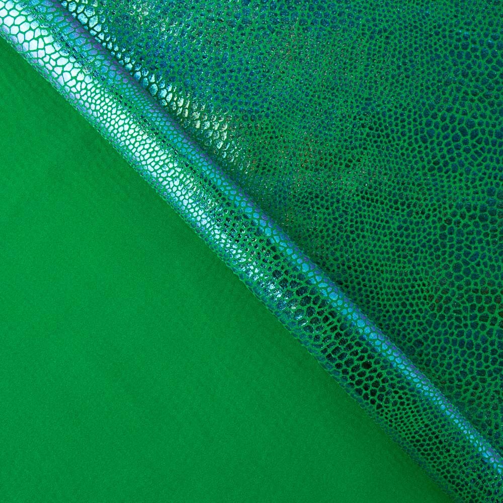 Lycra Cobra Holográfica Verde - Ribes y Casals