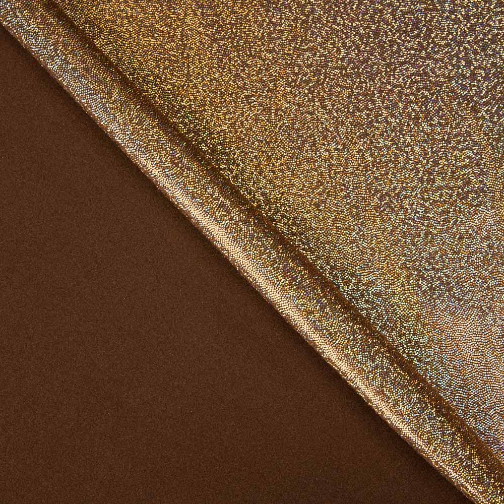 Lycra Mystique Holograph Marrom - Ribes y Casals