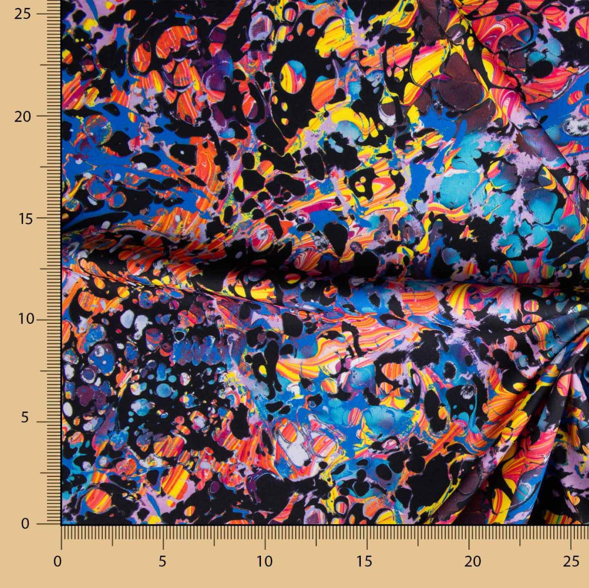 Lycra Estampada Graffiti Cores - Ribes y Casals