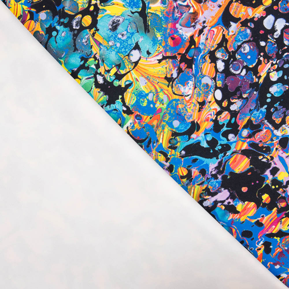 Lycra Estampada Graffiti Cores - Ribes y Casals