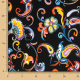 Malha Elástica Flores Multicoloridas - Ribes y Casals