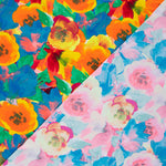 Lycra Printed Aquarela Flores - Ribes y Casals