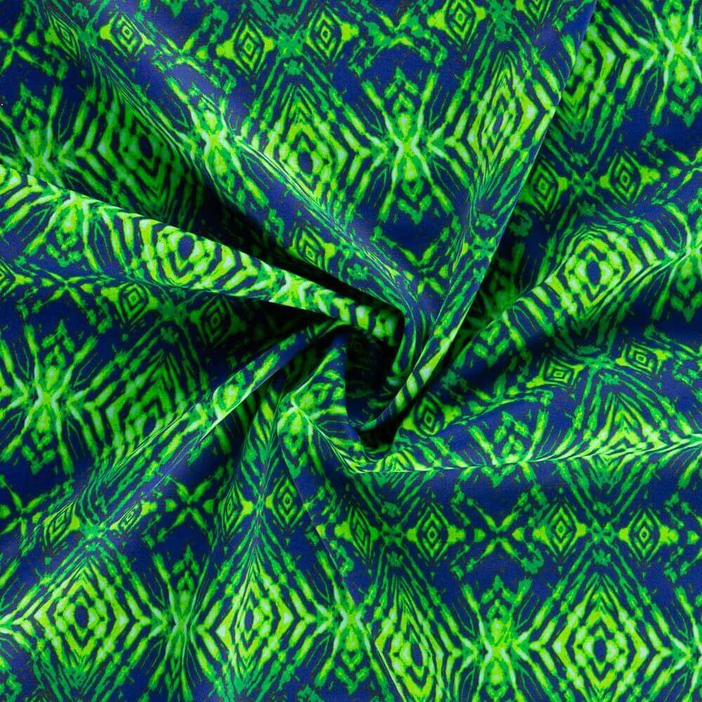 Lycra Printed Losango Verde - Ribes y Casals