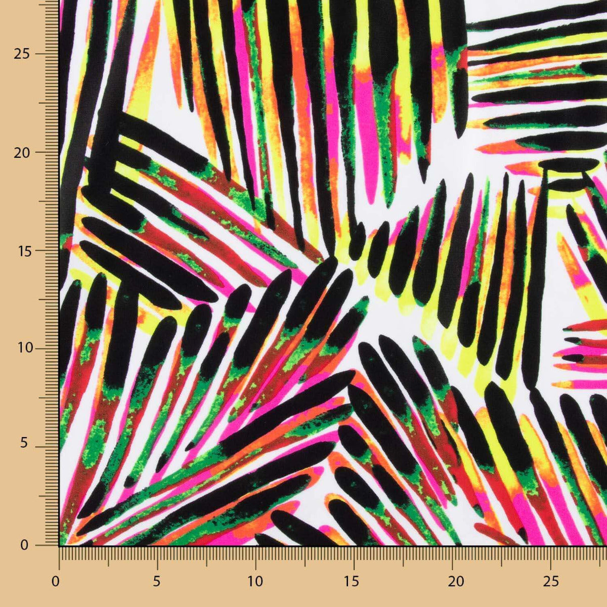 Lycra Printed Listrada Rosa-Preto - Ribes y Casals