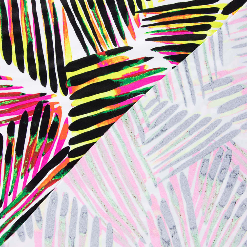 Lycra Printed Listrada Rosa-Preto - Ribes y Casals