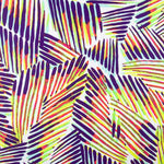 Lycra Printed Listrada Lima-Roxo - Ribes y Casals