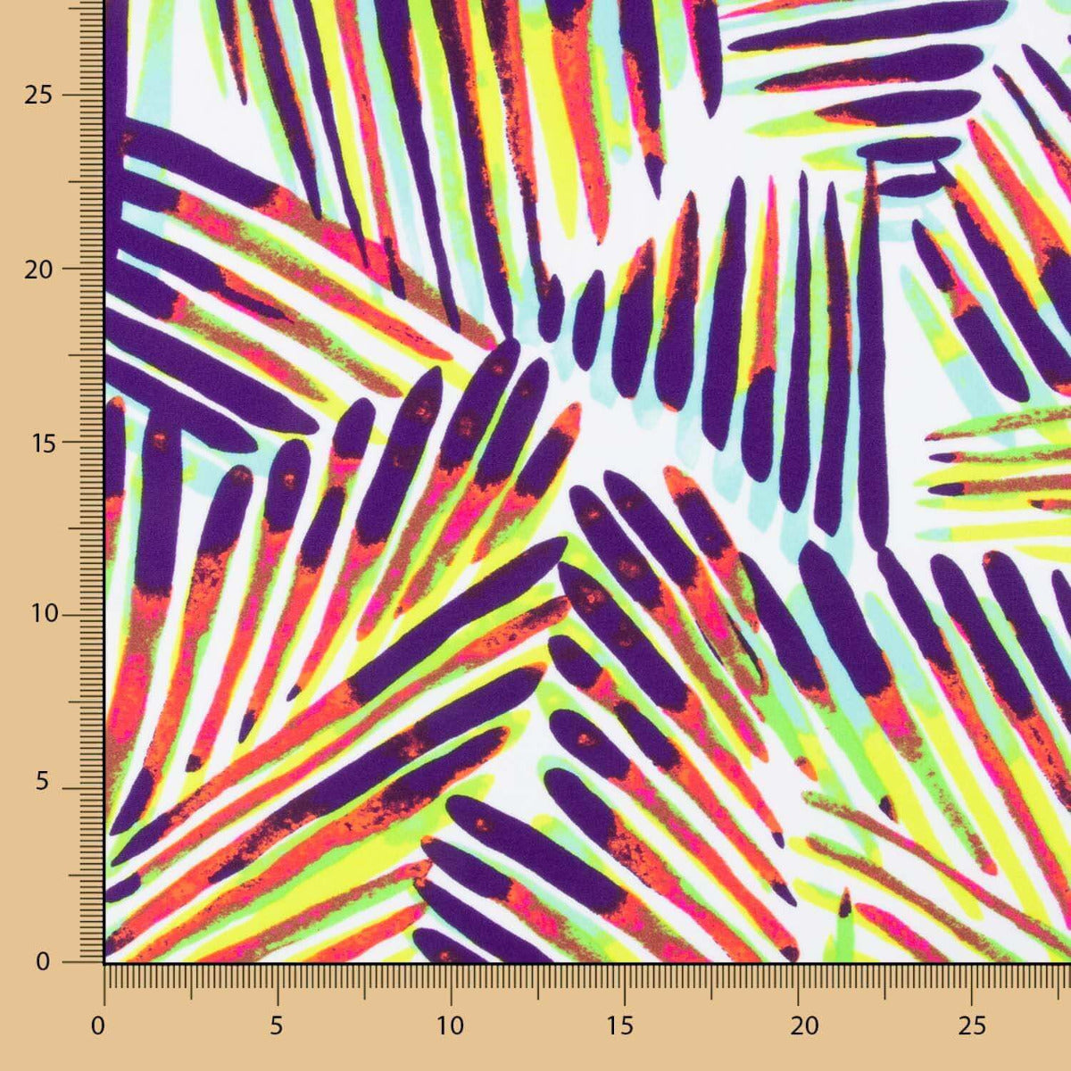 Lycra Printed Listrada Lima-Roxo - Ribes y Casals