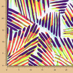 Lycra Printed Listrada Lima-Roxo - Ribes y Casals