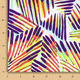 Lycra Printed Listrada Lima-Roxo - Ribes y Casals