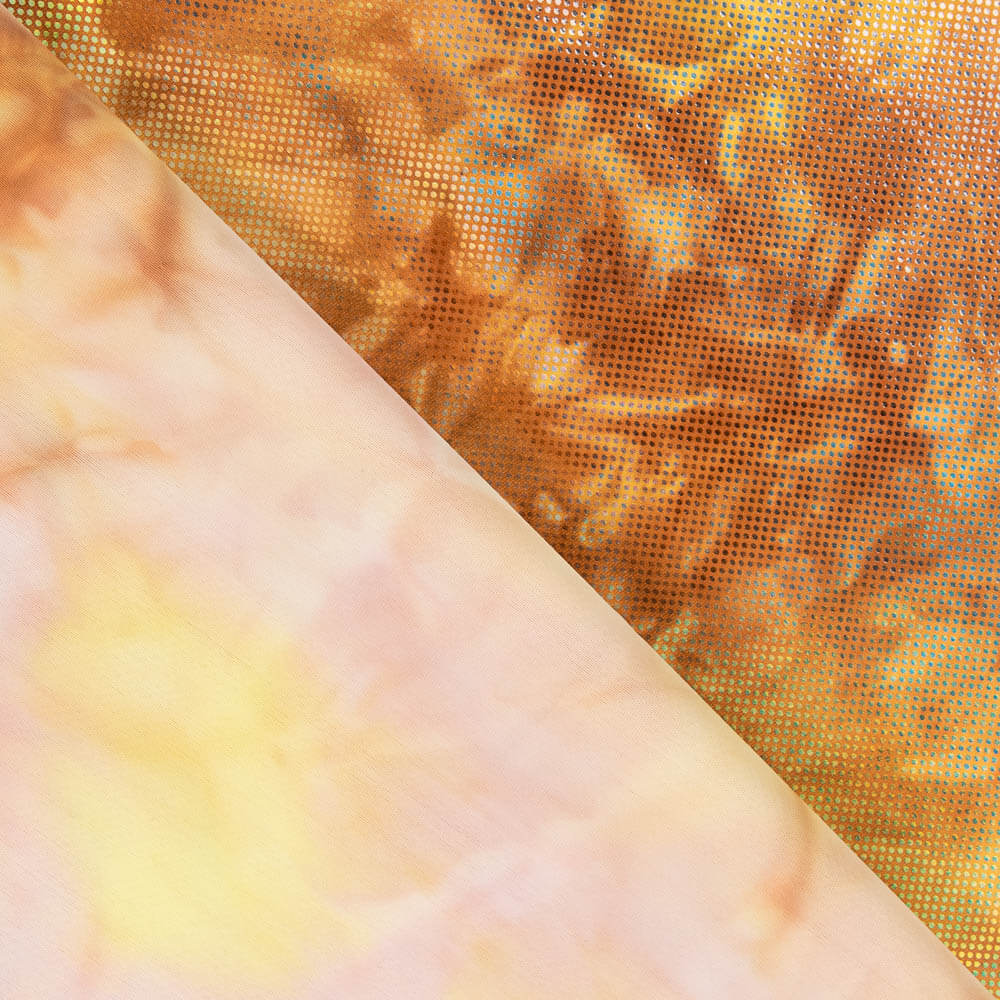 Lycra Holograma Relevo Laranja - Ribes y Casals