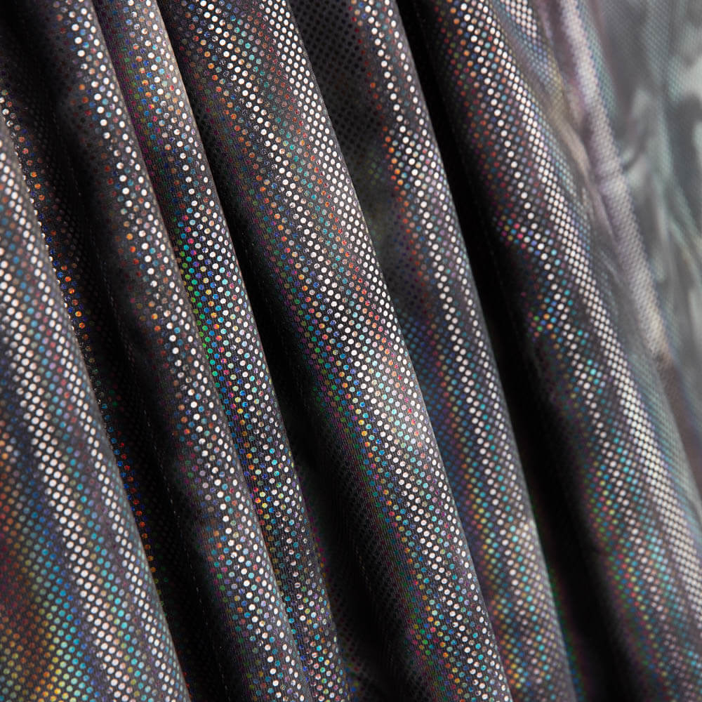 Lycra Holograma Relevo Preto - Ribes y Casals