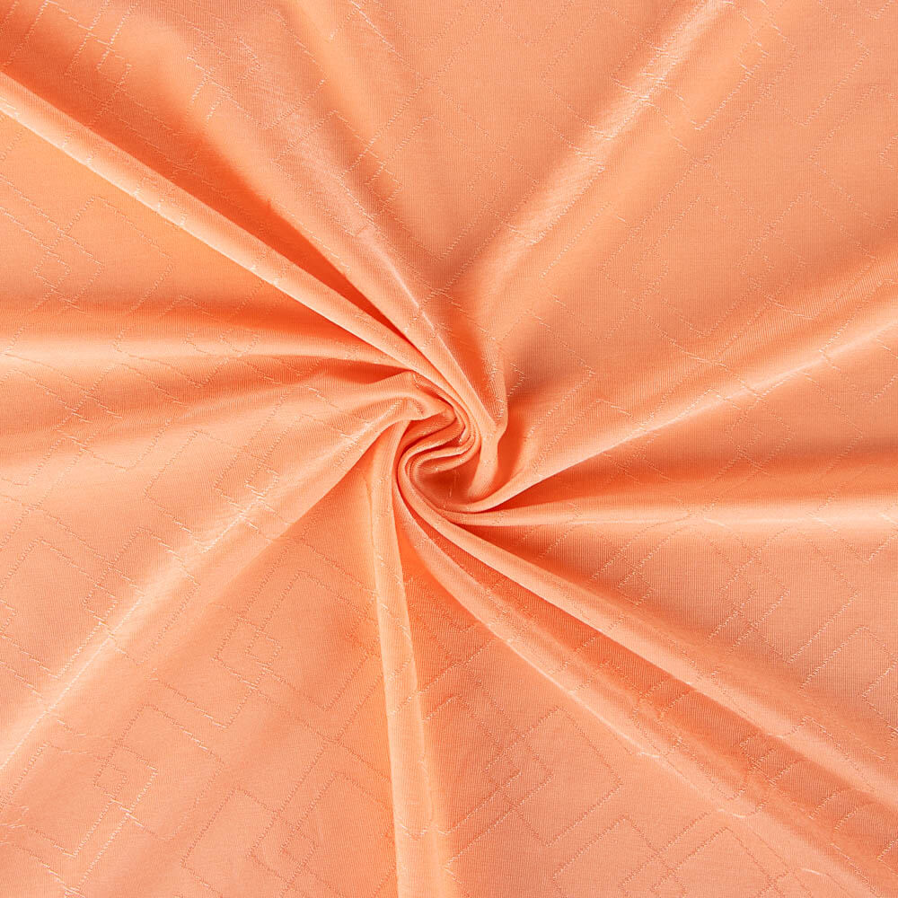 Punto Fino Lycra Jacquard Salmón - Ribes y Casals