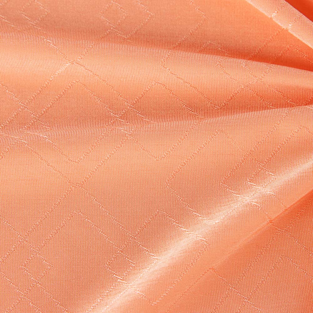 Retal Punto Fino Lycra Jacquard Salmón 180x140 cm - Ribes y Casals