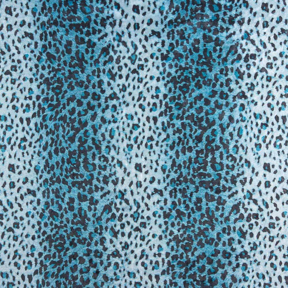 Lycra Lamé Leopardo Azul - Ribes y Casals