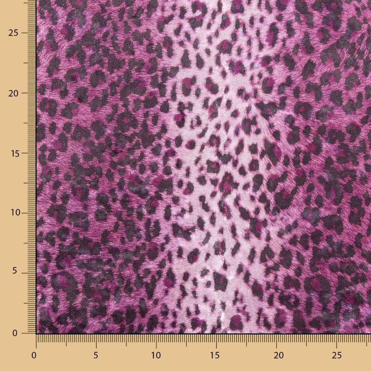 Lycra Lamé Leopardo Cyclamen - Ribes y Casals