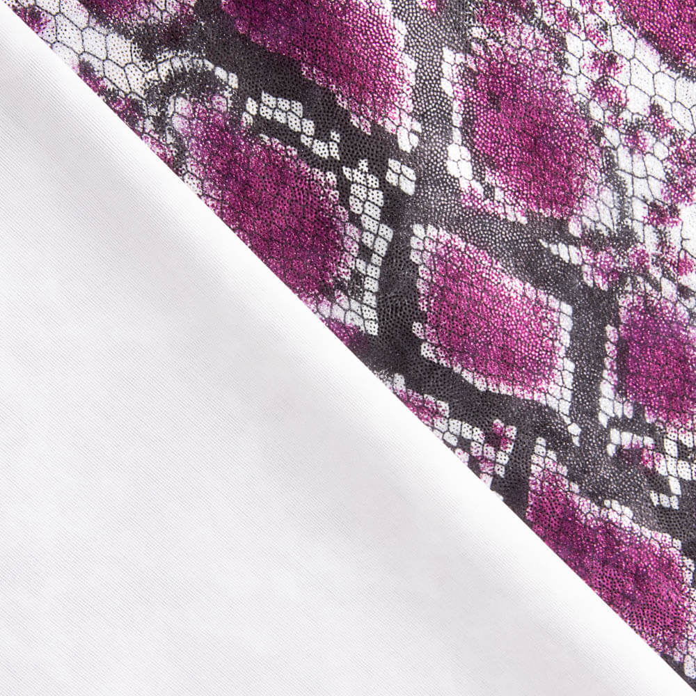 Lycra Lamé Cobra Cyclamen - Ribes y Casals