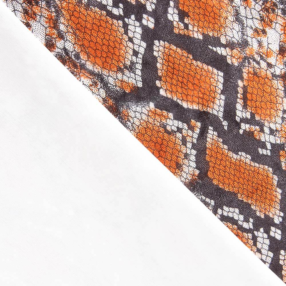 Lycra Lamé Cobra Telha - Ribes y Casals