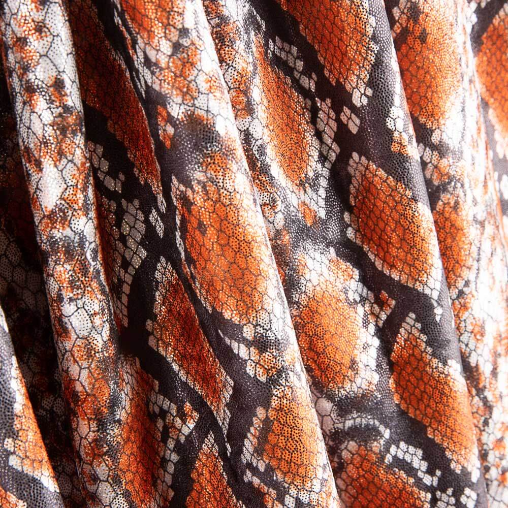 Lycra Lamé Cobra Telha - Ribes y Casals