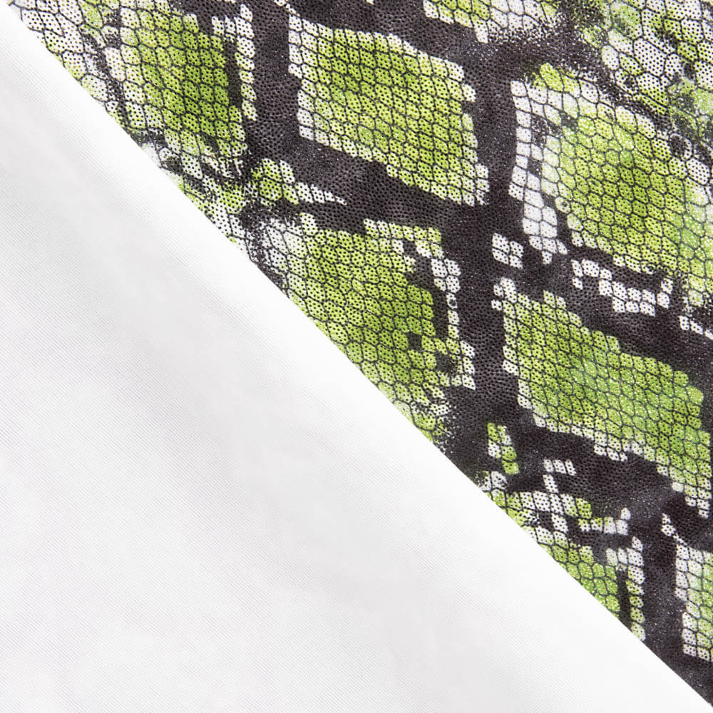 Lycra Lamé Cobra Verde - Ribes y Casals