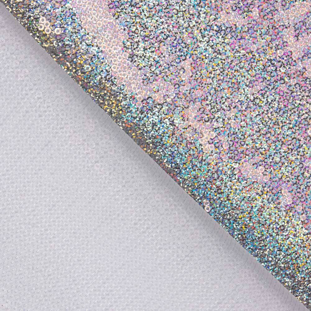 Lantejoula Lycra Holográfica Prata - Ribes y Casals