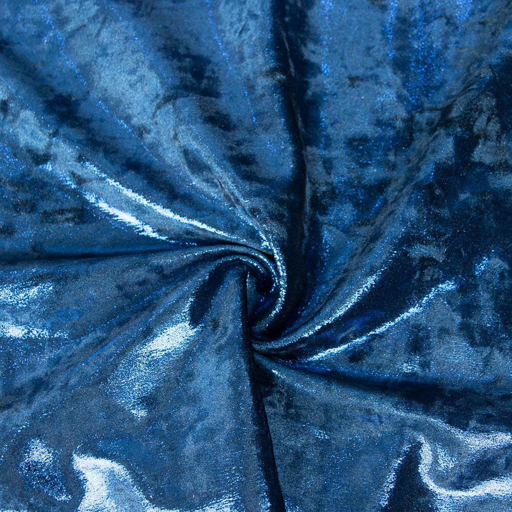 Veludo Lycra Metalizada Azul - Ribes y Casals