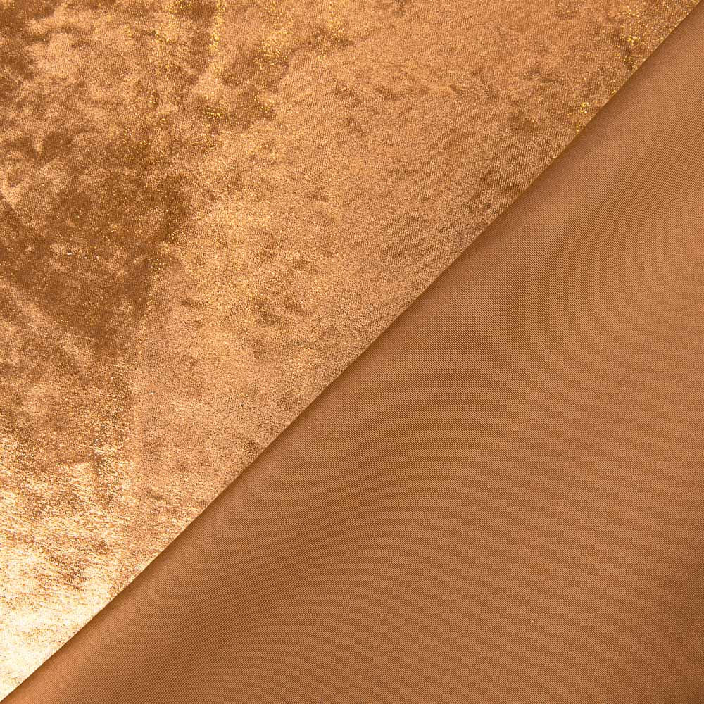 Veludo Lycra Metalizada Laranja - Ribes y Casals