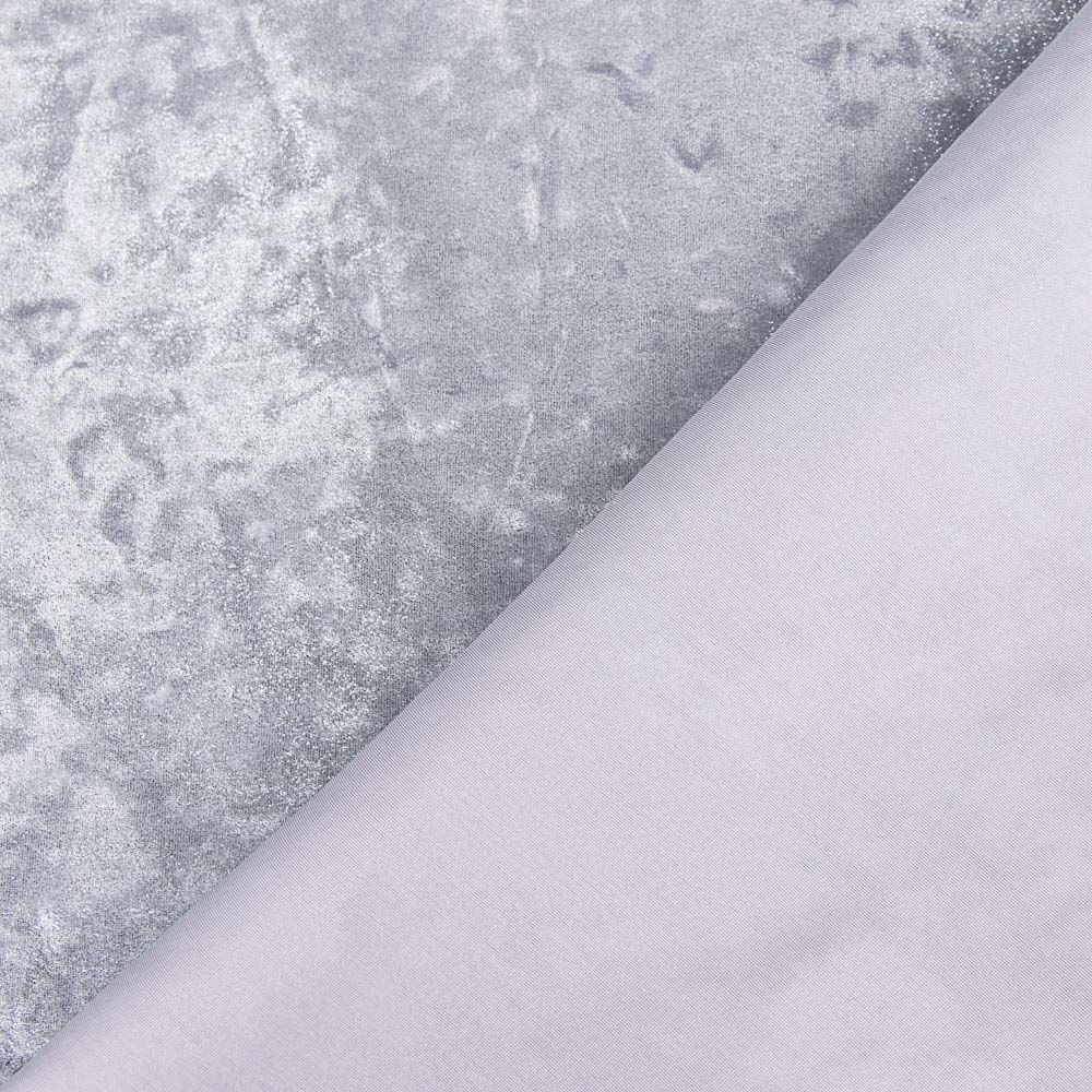 Veludo Lycra Metalizada Cinza - Ribes y Casals