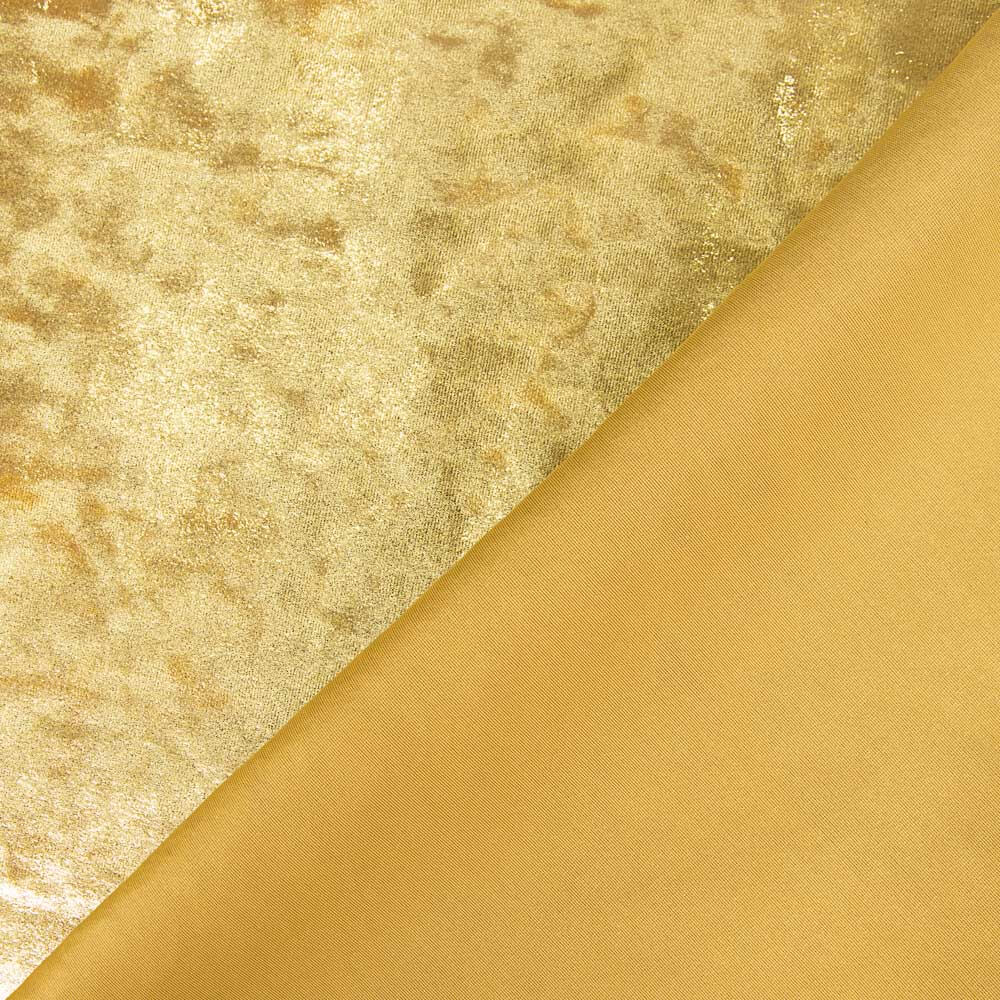 Veludo Lycra Metalizada Ouro - Ribes y Casals