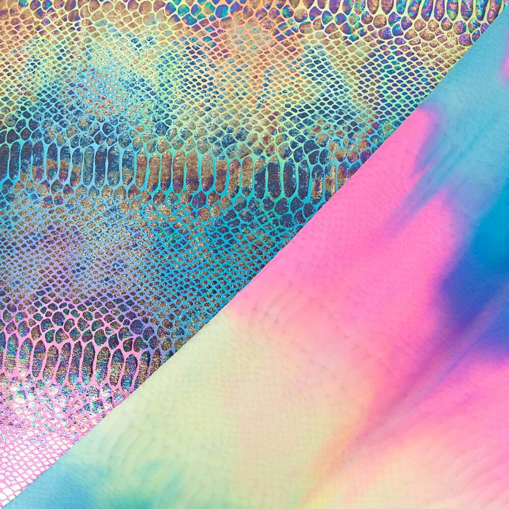 Lycra Metalizada Serpente Azul - Ribes y Casals