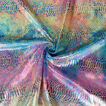 Lycra Metalizada Serpente Azul - Ribes y Casals