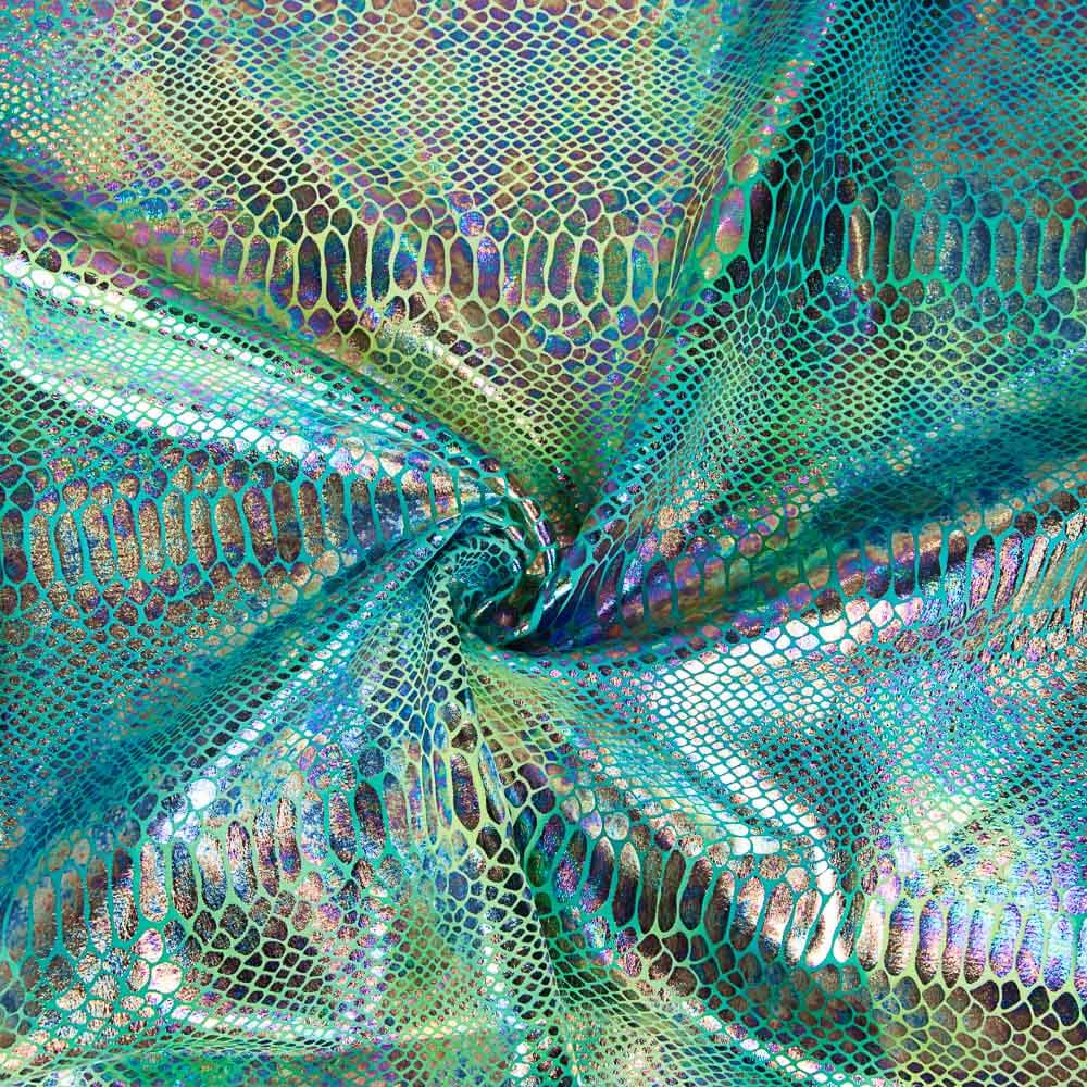 Lycra Metalizada Serpente Verde - Ribes y Casals