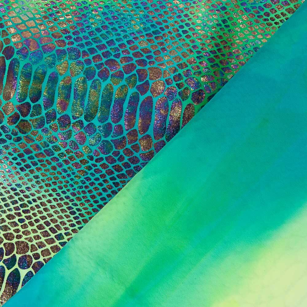 Lycra Metalizada Serpente Verde - Ribes y Casals